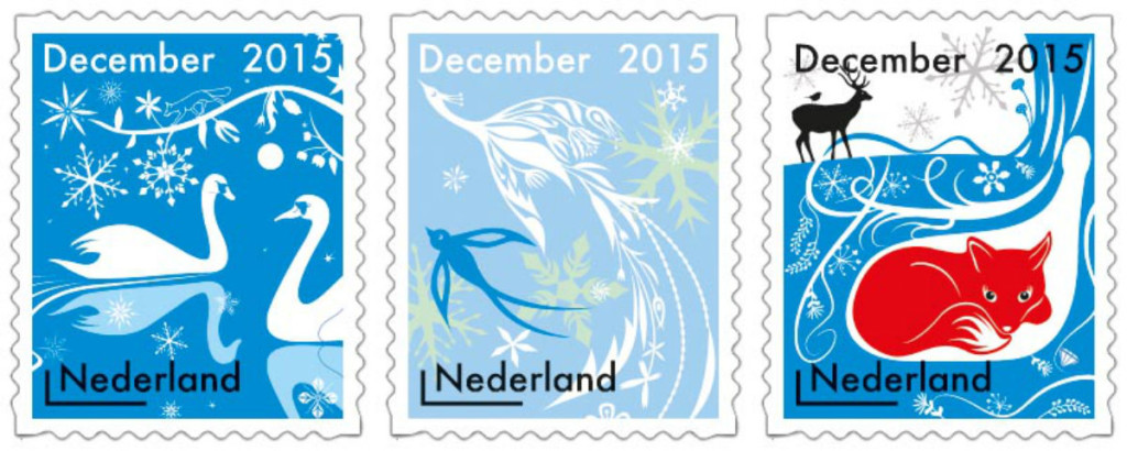 collage dieren decemberzegels kerstzegels 2015