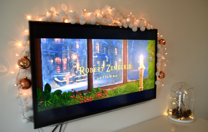 tv versieren voor kerst