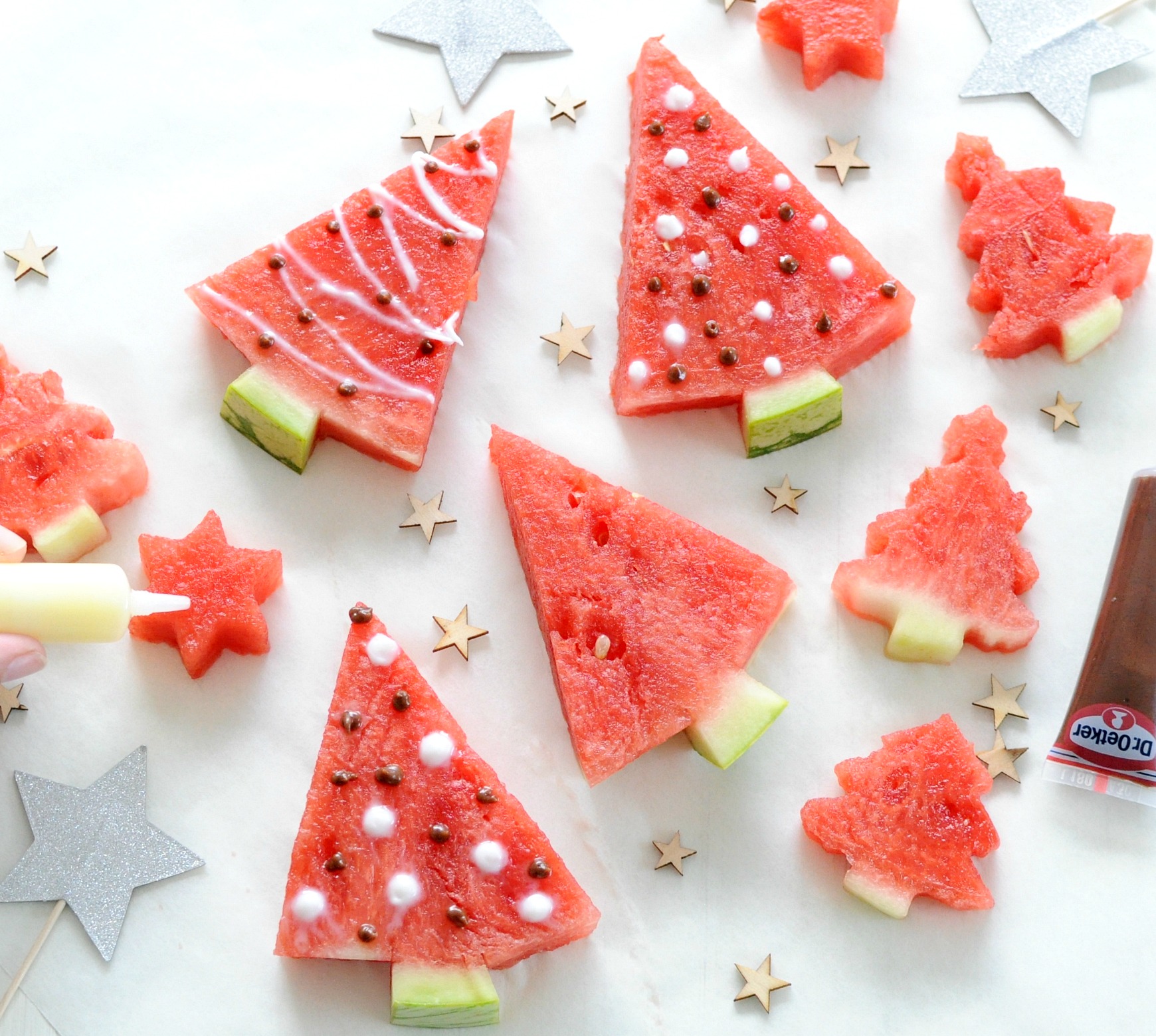 inkt Tochi boom liefde Kerstboompjes van watermeloen maken: verfrissende kerstsnack! -  Christmaholic.nl