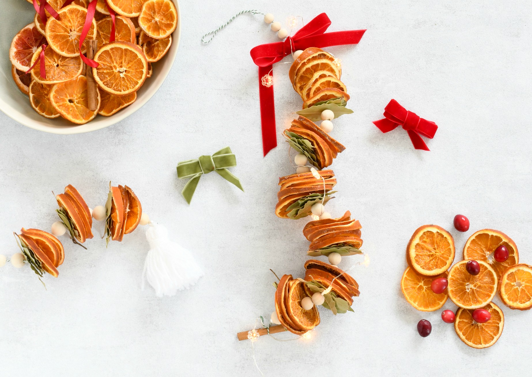 mooi nauwkeurig maïs DIY slinger van gedroogde sinaasappel voor Kerst - Christmaholic.nl