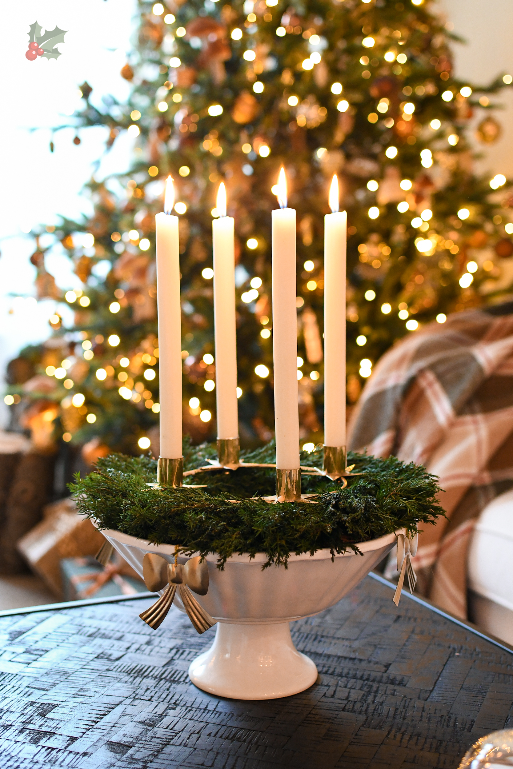 kerstdecoratie salontafel