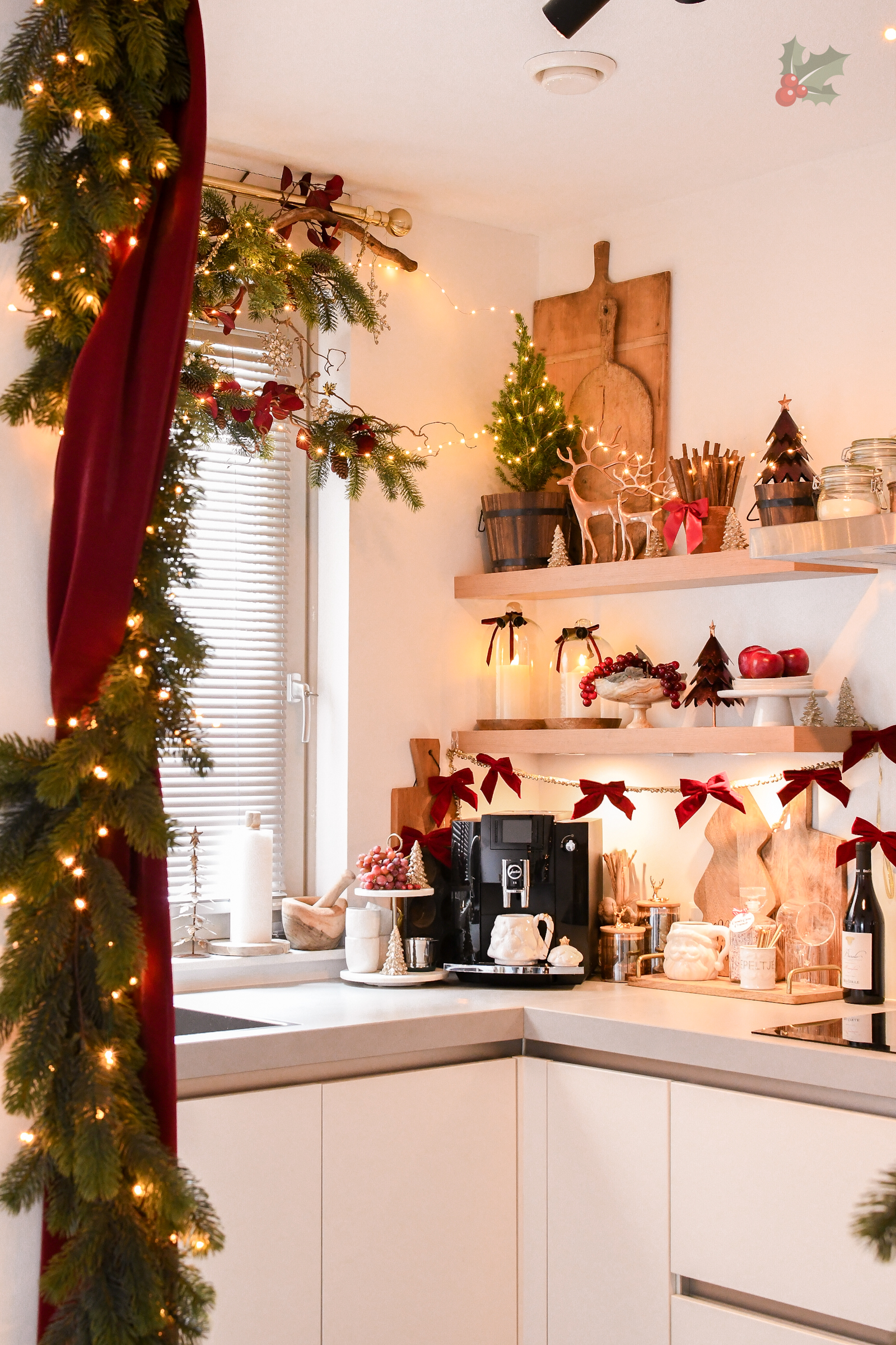 kerstdecoratie keuken klassiek