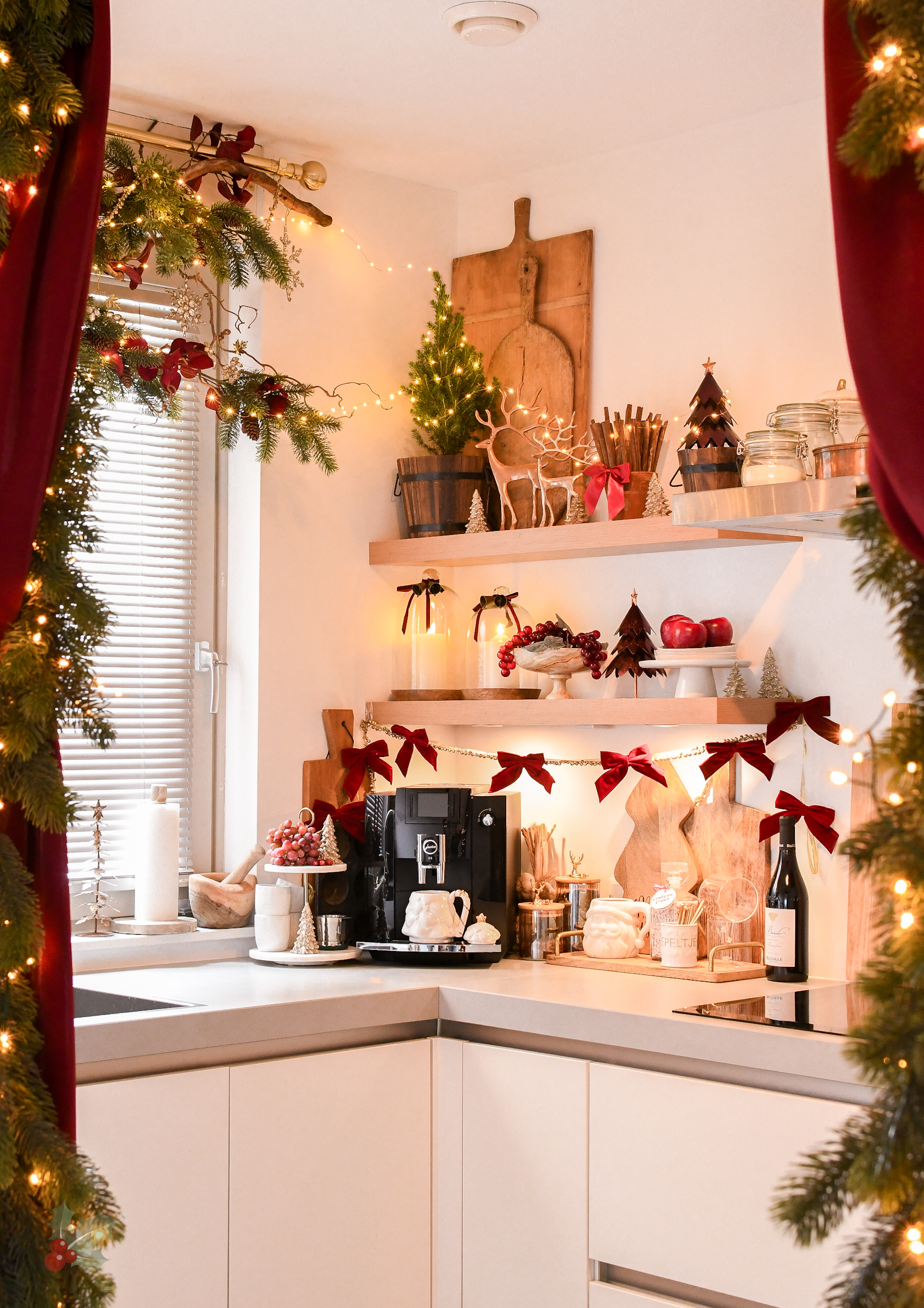 kerstdecoratie keuken klassiek