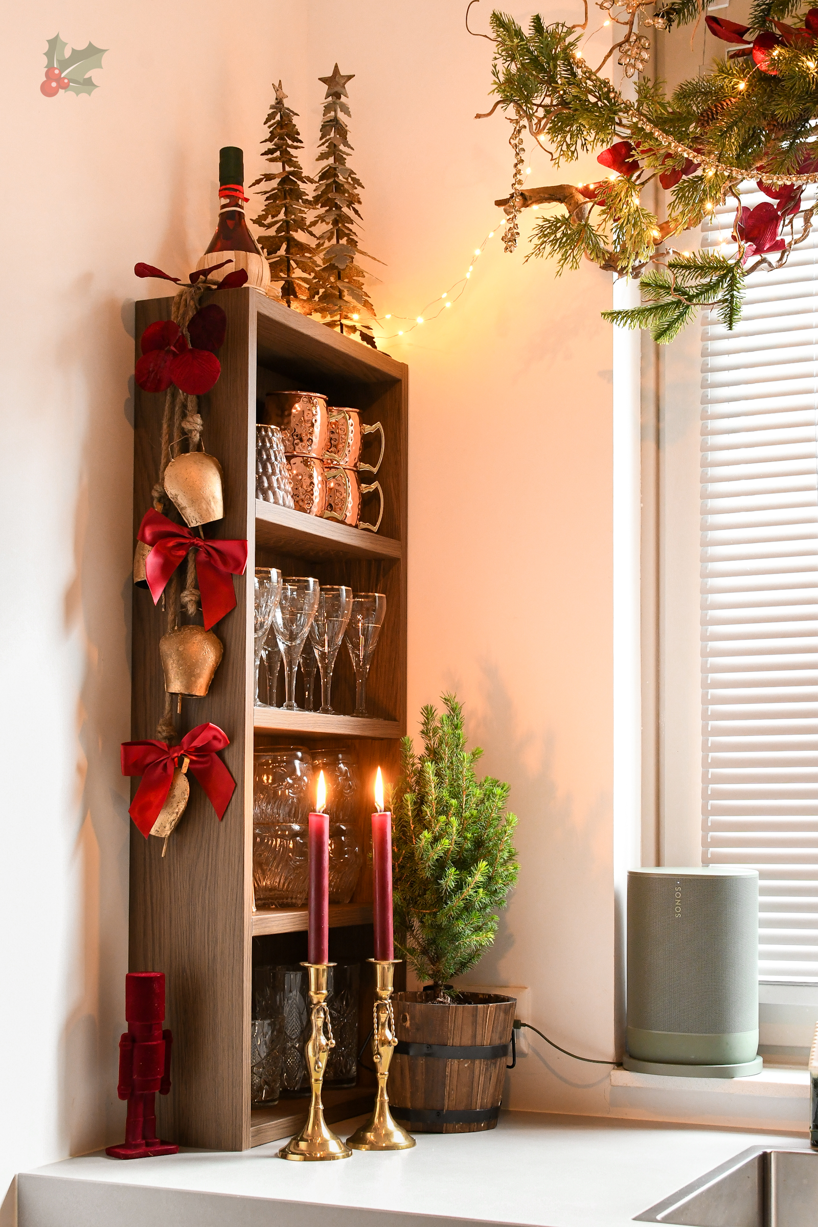 kerstdecoratie keuken klassiek